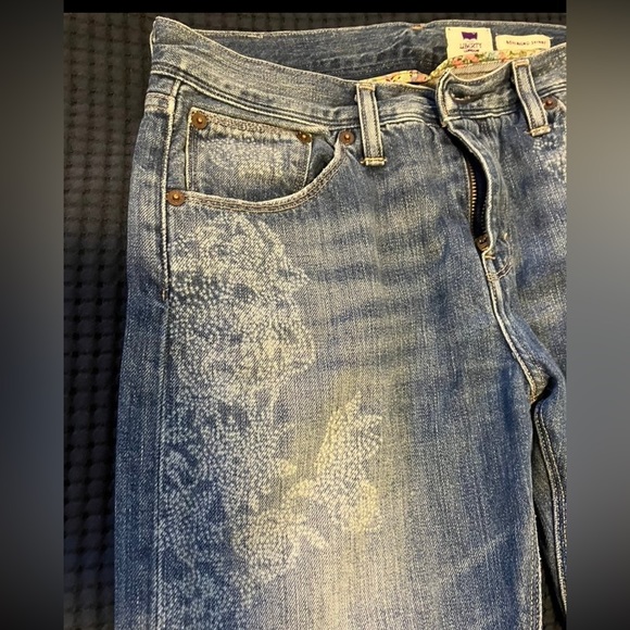 Levis x Liberty of London Skinny Boyfriend Jeans, 27x27 - Picture 3 of 9